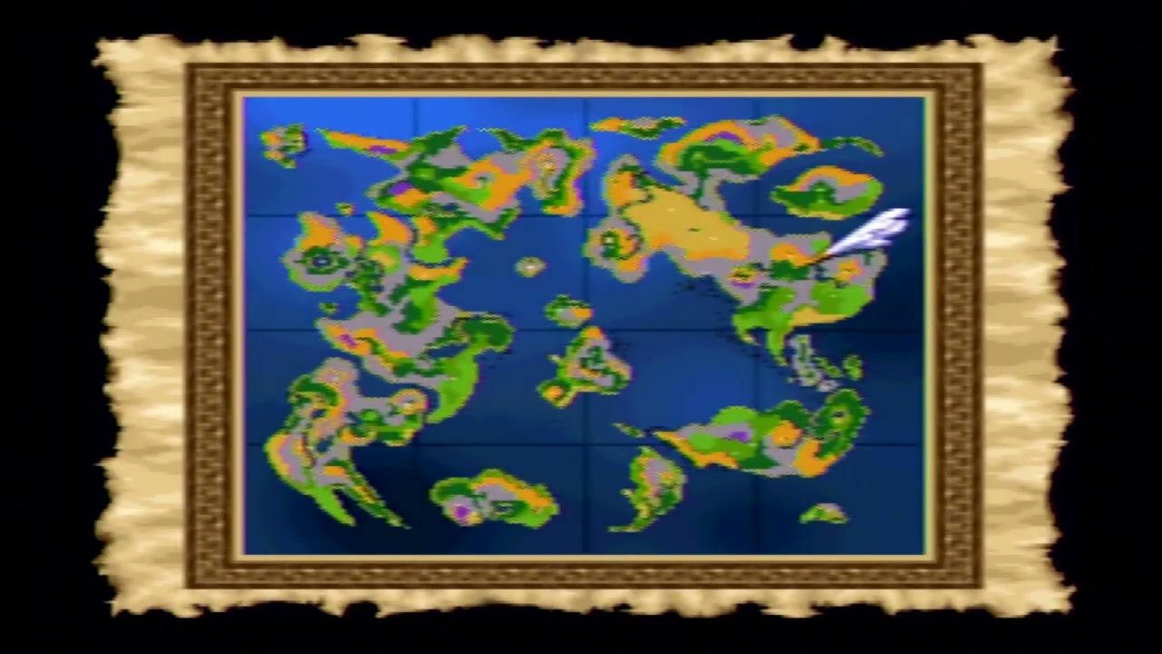 【ネタバレ】【レトロゲーム】【ドラクエ7】【ドラゴンクエストⅦ】【DQⅦ】【素人】【PS】【プレイステーション】【実機】エンディング後（その２）なぞの神殿の　さいごのカギでいける台座♪　揃わず；；