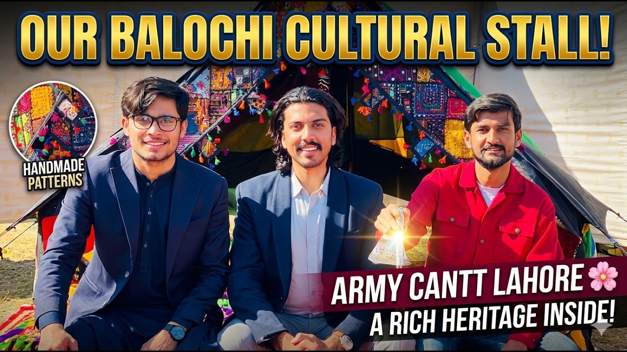 Our Balochi Cultural Stall at Army Cantt Lahore 🌸  A small space carrying a rich heritage.