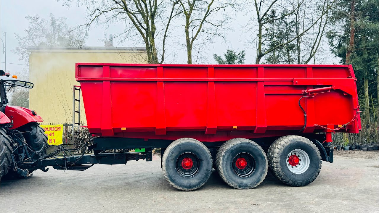 Przyczepa TRIDEM 24 tony ładowności, szerokie koła 560 MICHELIN, resorowane osie i zaczep *PESTROL*