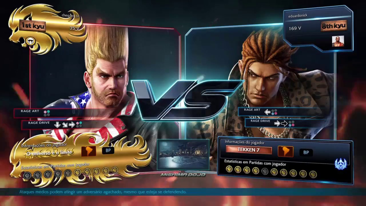 Tekken 7 PS4 - Eddy Gordo (RonyTTTxT) vs Paul Phoenix (Chequer_br) - FT5