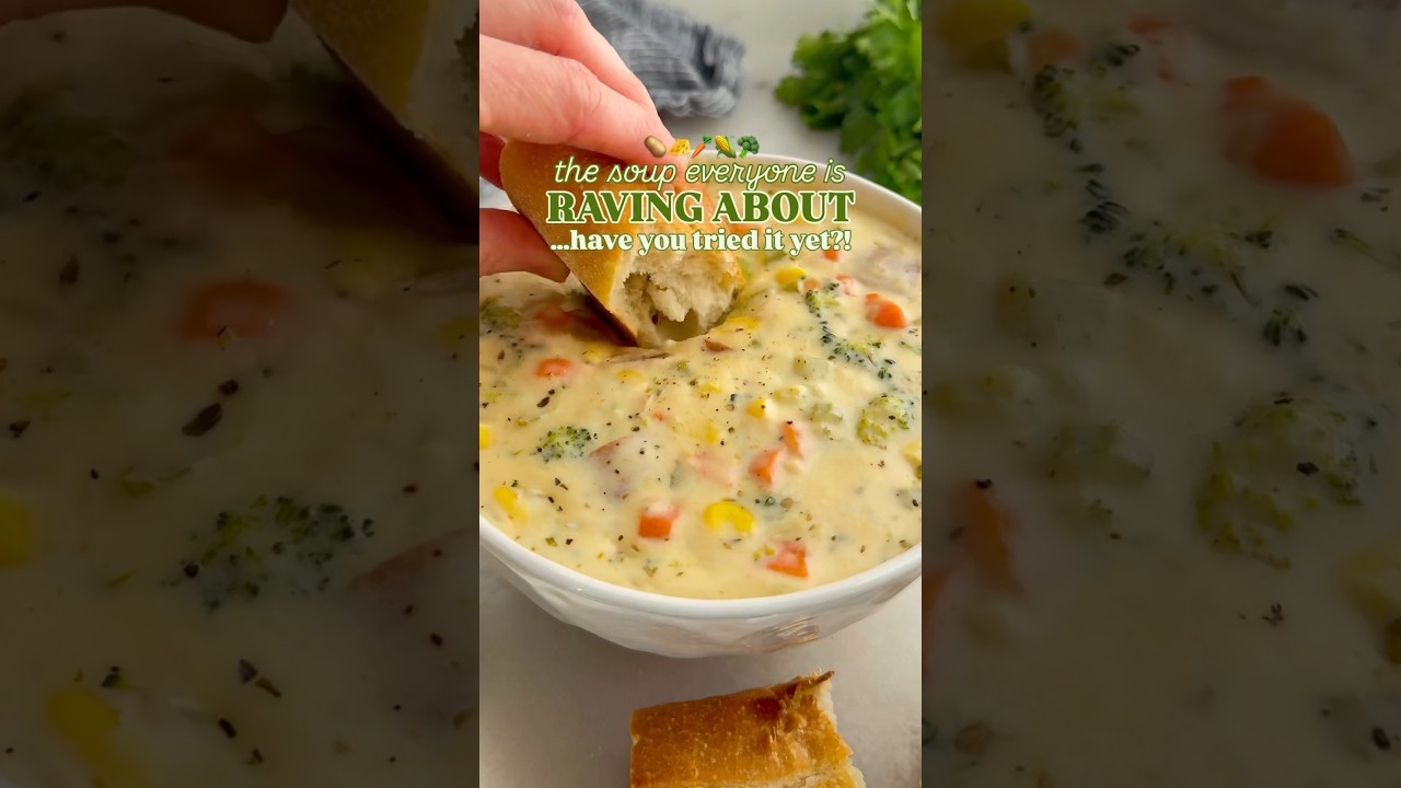 Creamy Veg Soup: Click the link in my bio and then select the photo to get the recipe ❤️