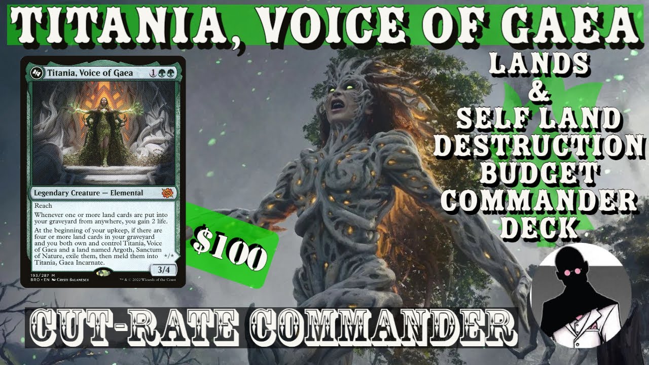 Titania Voice of Gaea | Lands & Self Land Destruction | Commander | EDH | Cut-Rate Commander | MTG