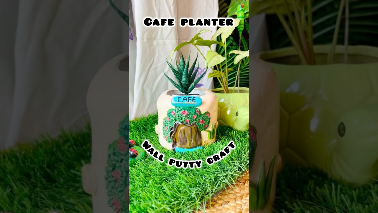WALL PUTTY CRAFT UNDER ₹20/ PLANTER CRAFT 🪴 
