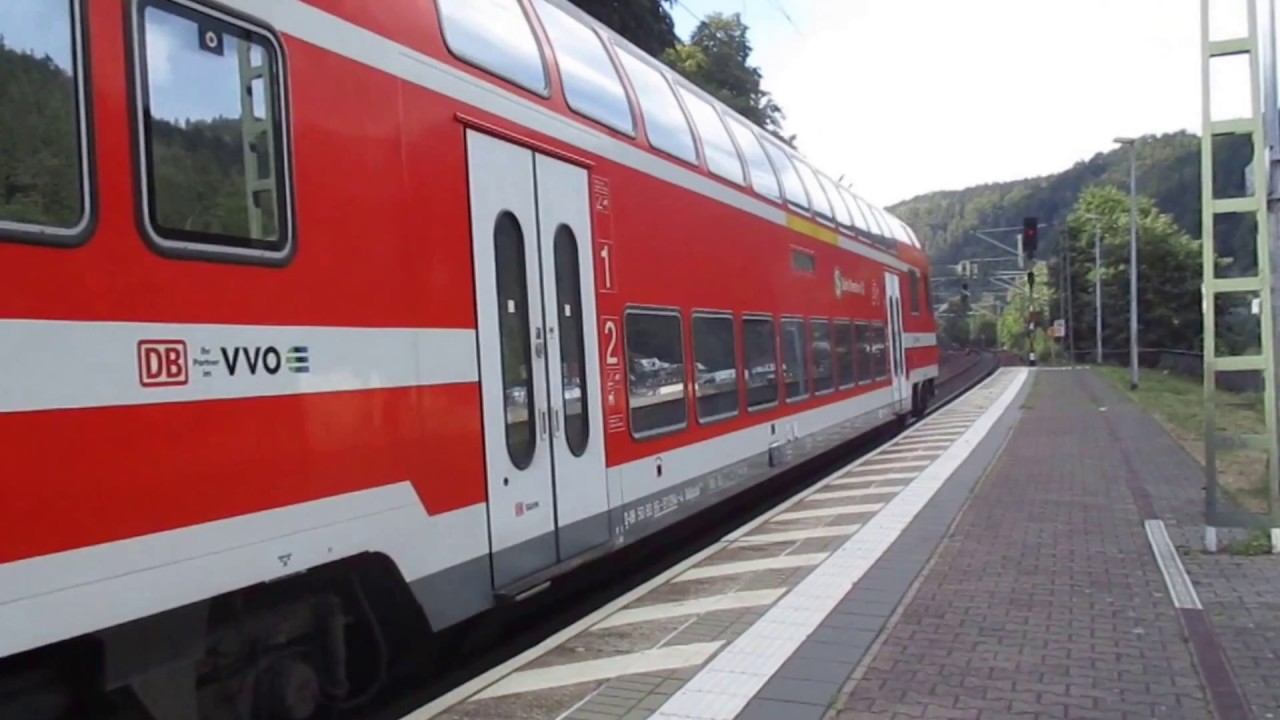Züge (Trains) In der Sächsische Schweiz: Bahnhof Schöna