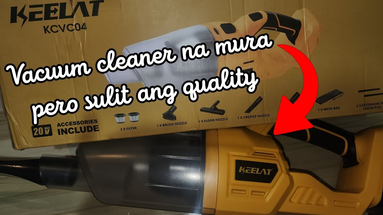Quick Unboxing ang review portable Vacuum cleaner 