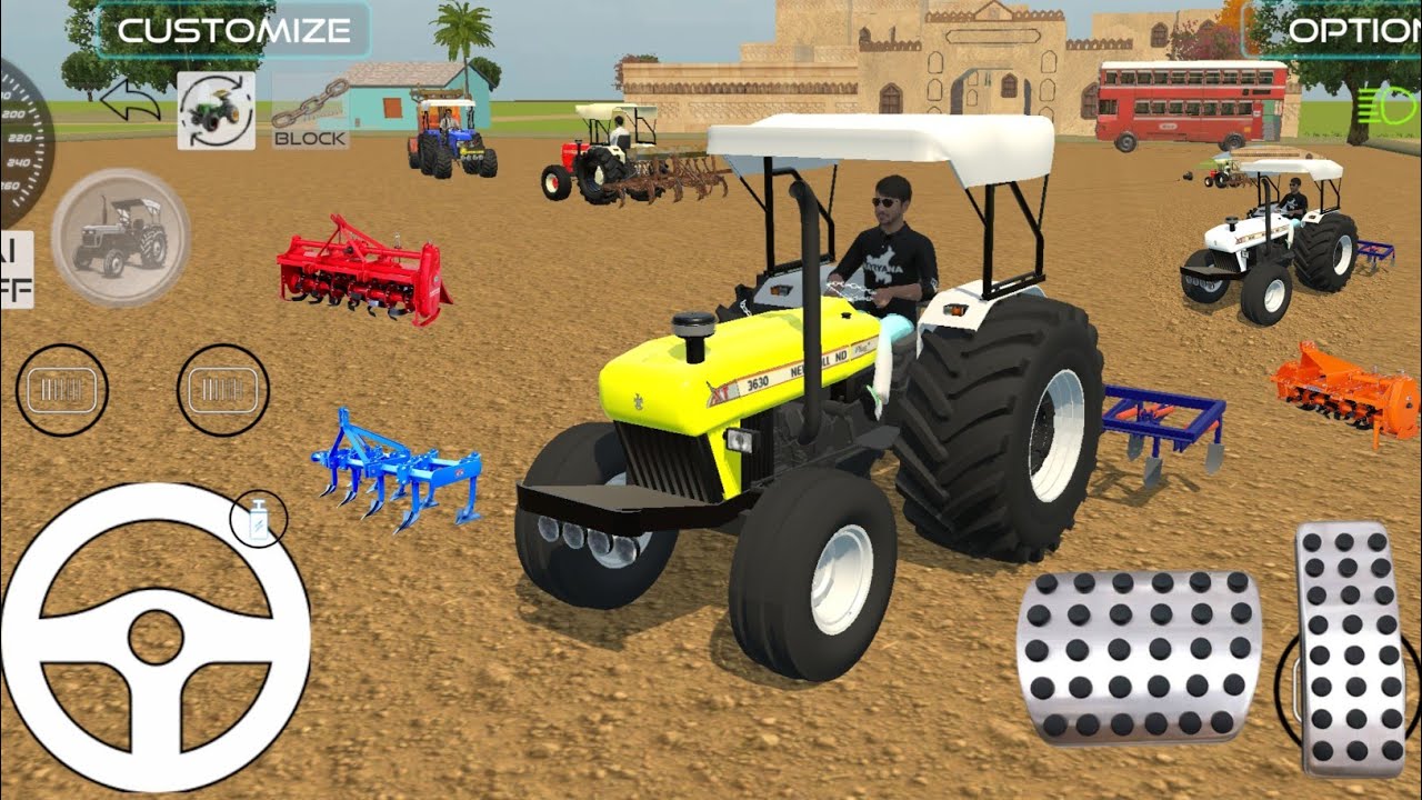 FARMER 🚜 // SONALIKA 🚜// SWARAJ 🚜 // MAHINDRA 🚜 , TRACTOR CULTIVATOR 🥭 FROM FARMING 🌾🌿 3D GAM PLAY