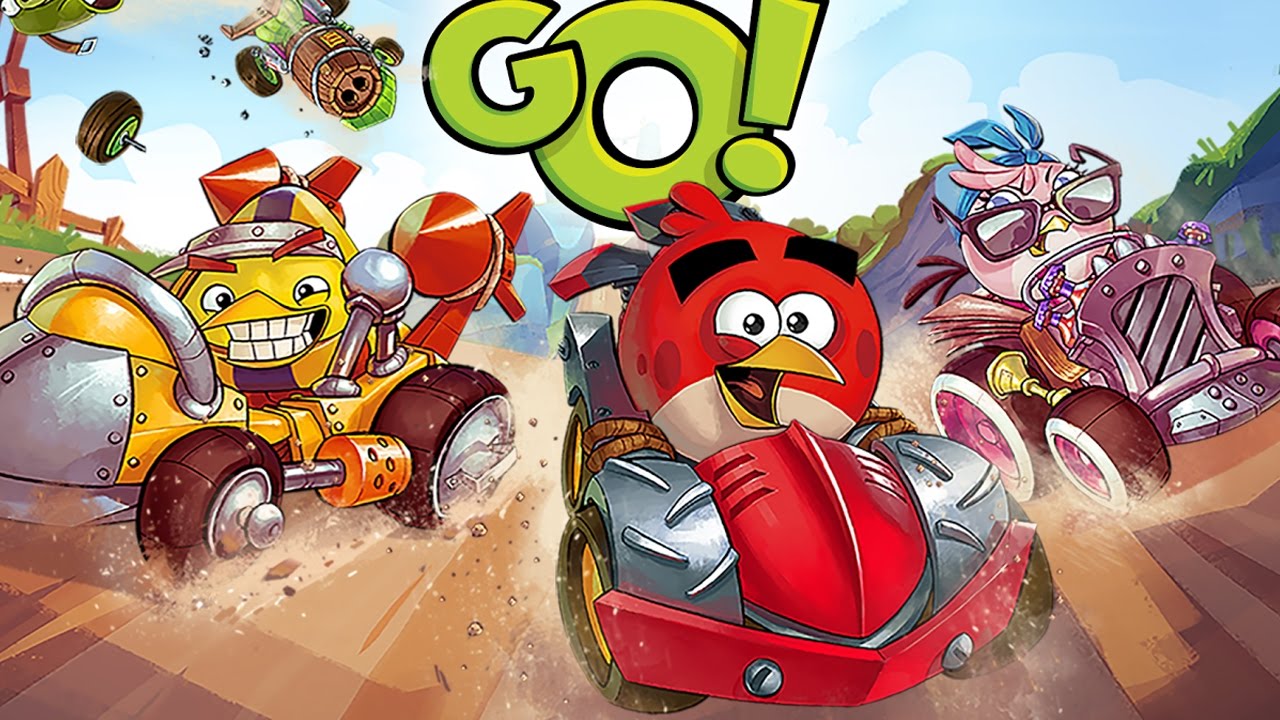 ANGRY BIRDS GO. Игра как мультик Енгри Бердс ГО. Злые птички гонки #1
