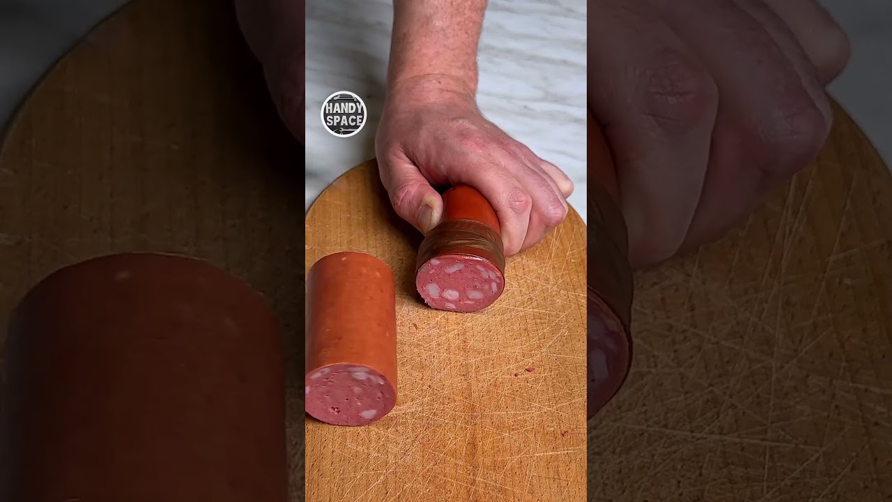 Sausage Trick! Cut and Seal with Its Own Skin! #lifehacks