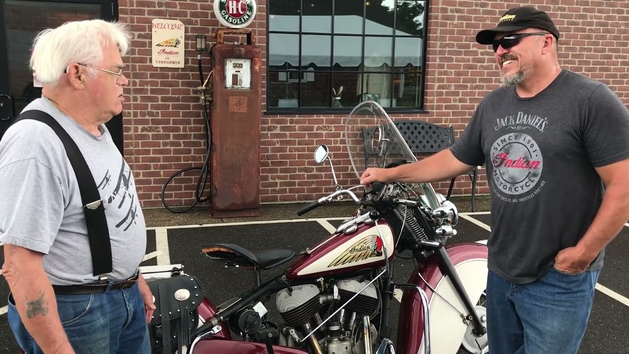 1947 Indian Chief with experimental engine.