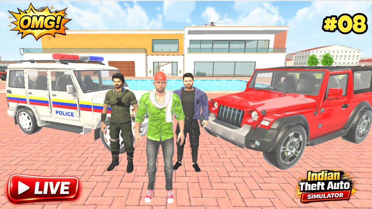 AmreshGaming9 is 🚨Live  | indian theft aura simulator | desi style GTA open World Mission 🤯