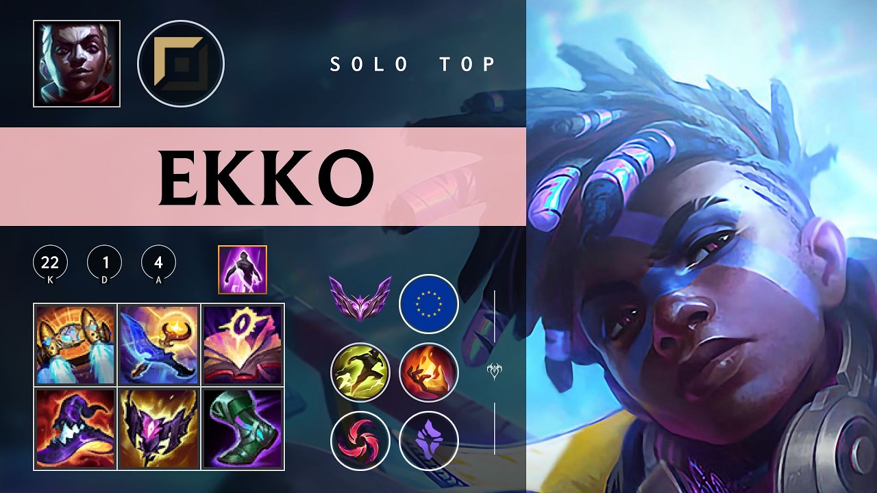 Ekko Top vs Pantheon - EUW Master Patch 26.04