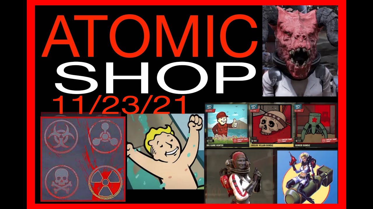 11/23/21 Atomic Shop Fallout 76 4 HORSEMEN R BACK! Power Armor RIDERS MEGA Bundle WATER Slide BACK!!
