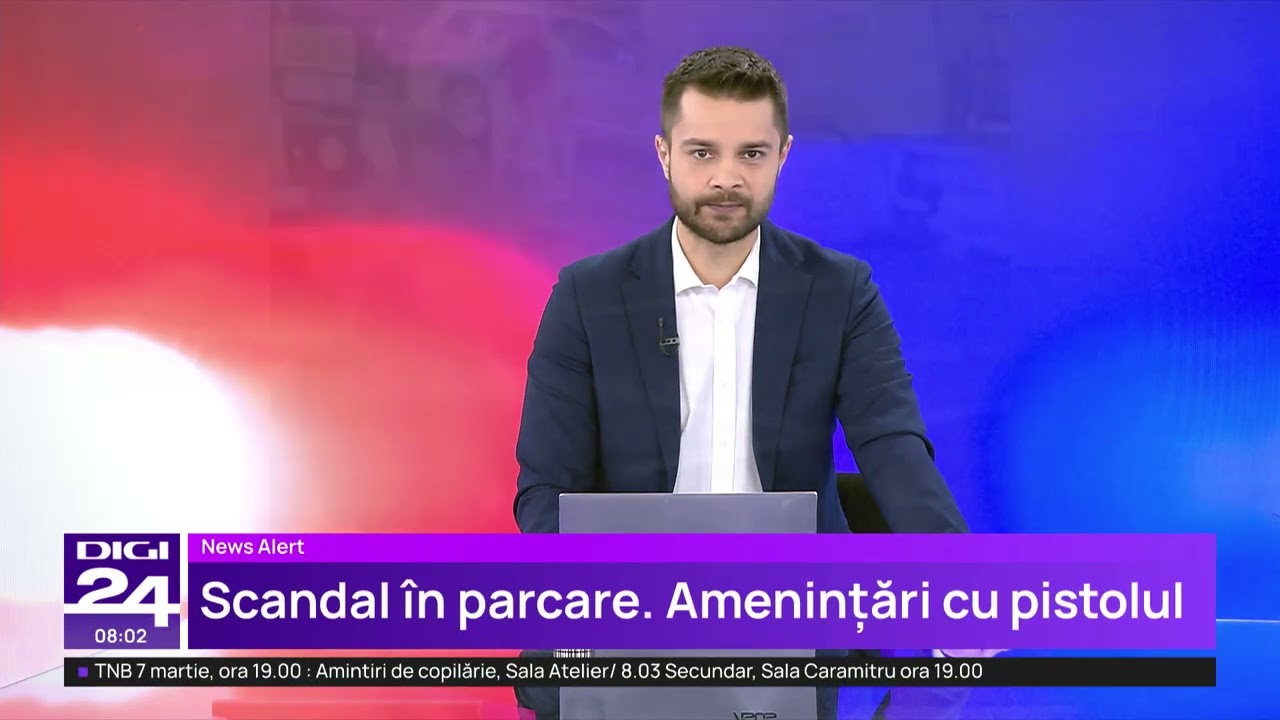 Un bărbat a fost amenințat cu arma de un șofer în parcarea unui complex comercial din București