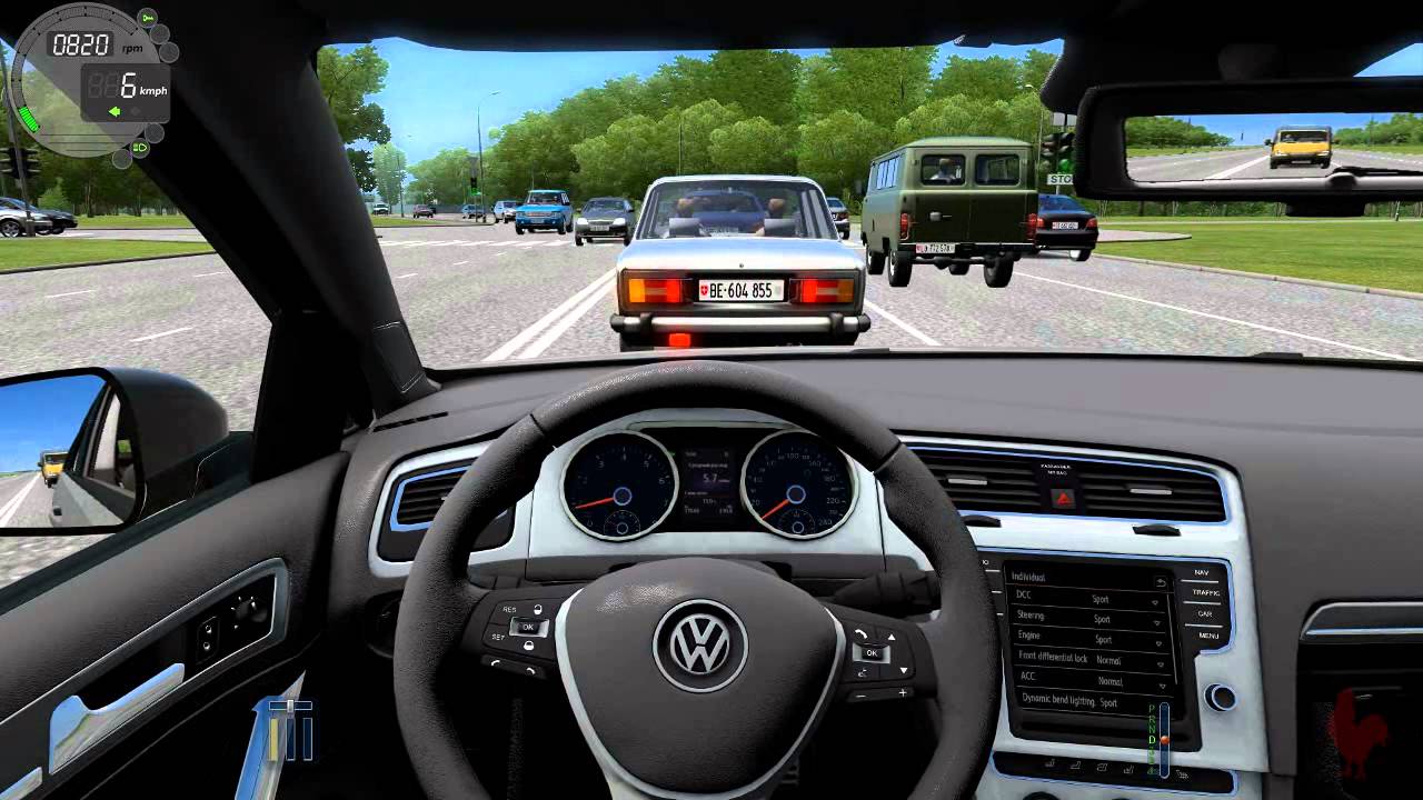 City Car Driving - Volkswagen Golf GTi MK7 + (DOWNLOAD LINK!)