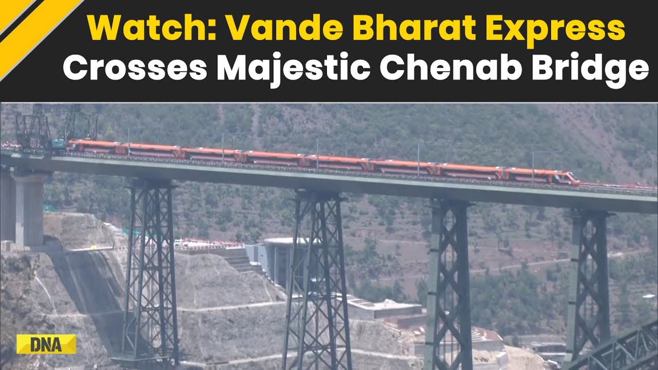 Chenab Railway Bridge: Vande Bharat Express Crosses Chenab Bridge After Inauguration By PM Modi