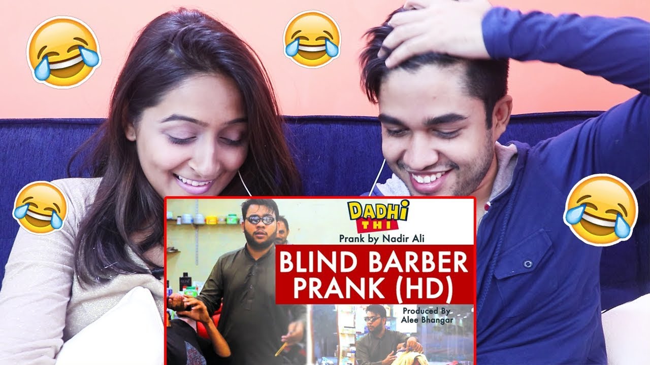 INDIANS react to Blind Barber Prank by Nadir Ali | P4 Pakao