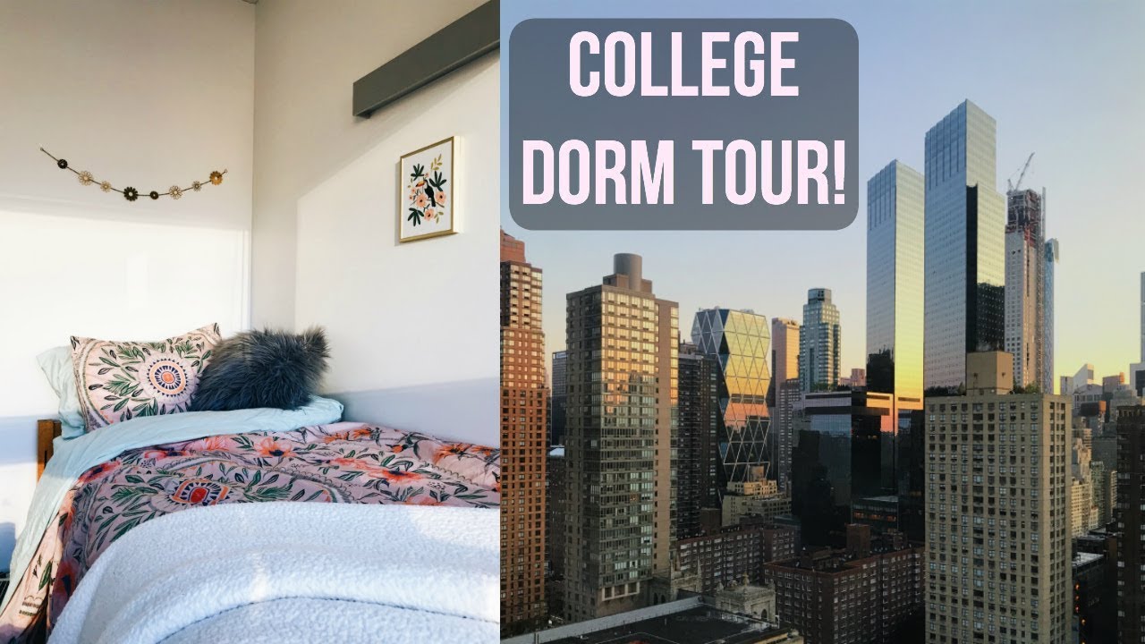 MY NYC COLLEGE DORM ROOM TOUR!