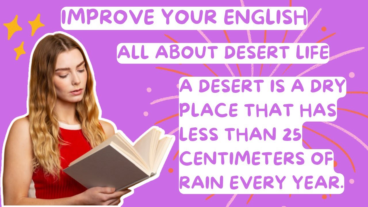 Learn English through Story ❄️ level 1 ❄️ All about Desert Life