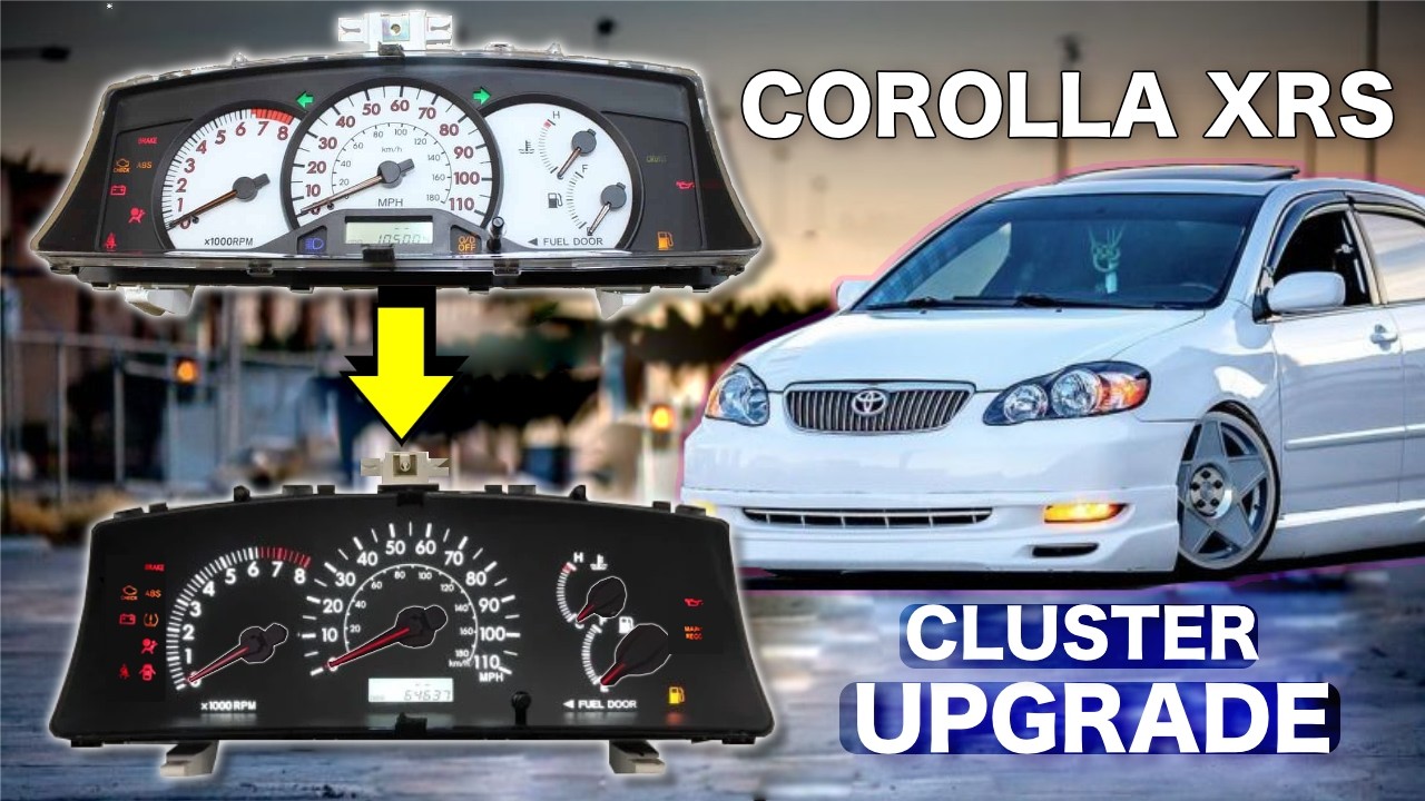 Modificar Cluster de Toyota Corolla 2003-2008 9th Gen al Corolla XRS - Panel de Instrumentos