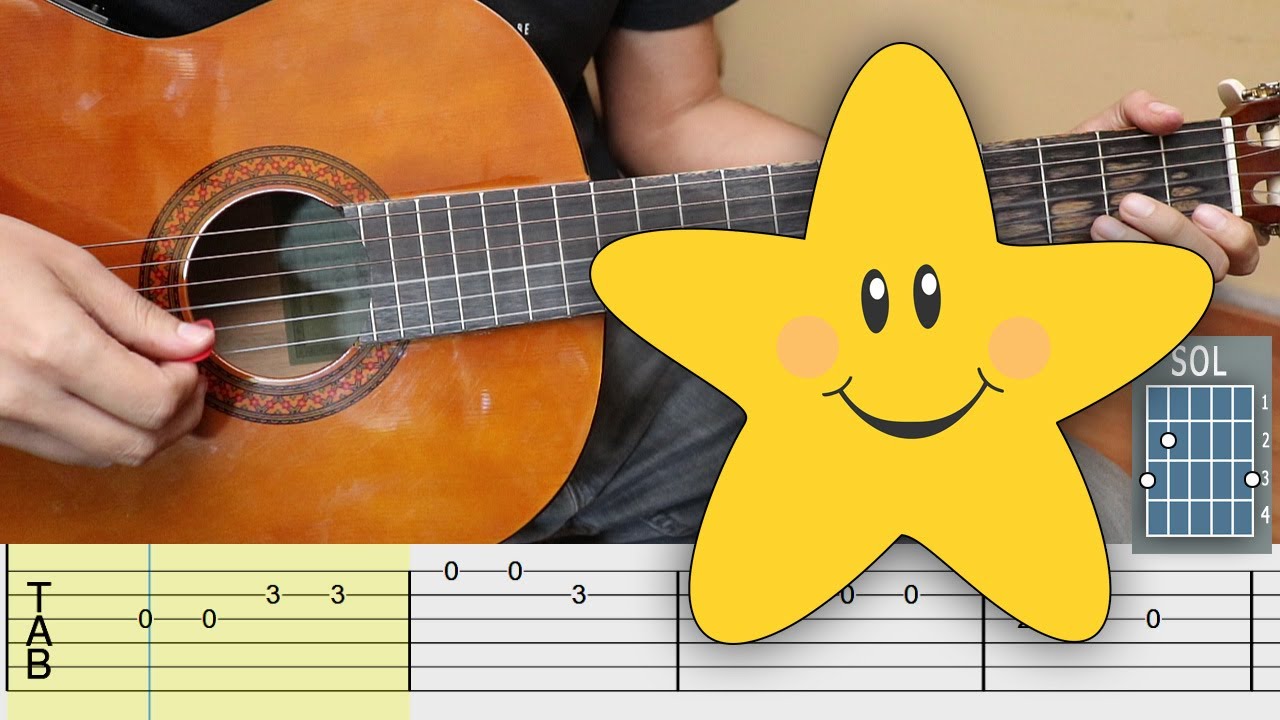 Estrellita Donde Est&aacute;s / Guitarra Tutorial / F&aacute;cil