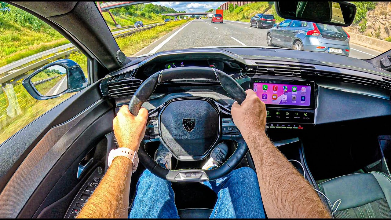 NEW Peugeot 408 GT 2025 (1.2 Hybrid e‑DCS6 145 hp) | POV Test Drive #2463 Joe Black