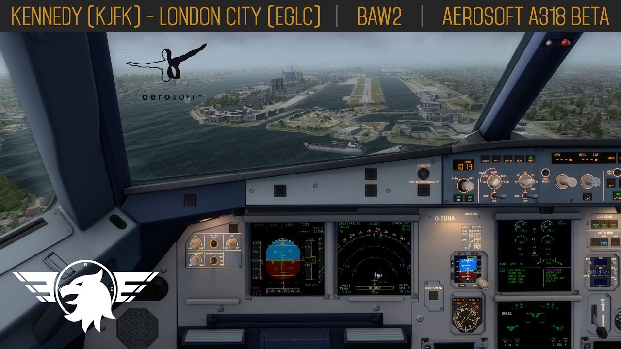 [PART 3/3] BAW2 | Prepar3d V2.3 | A318 Aerosoft BETA | New York Kennedy (KJFK) - London City (EGLC)