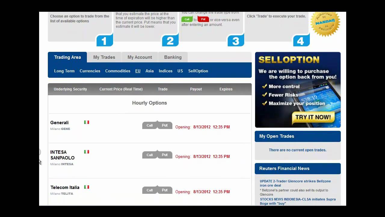 EZtrader Review By Binary Option Review.co.uk - How to Trade ?