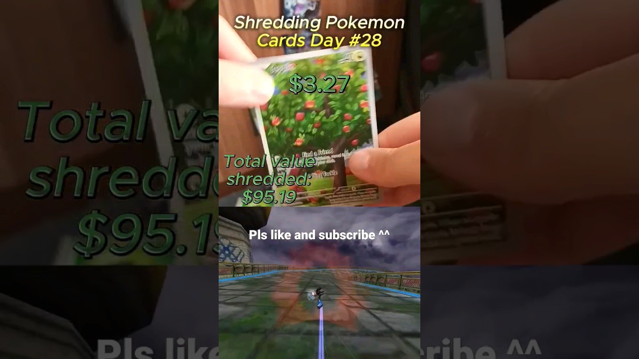 Shredding Pokemon Cards Day 28 #pokemoncards #pokemontcg