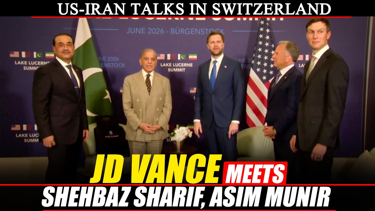 LIVE: JD Vance meets Pakistan PM Shehbaz Sharif, Asim Munir in Buergenstock |US-IRAN talks | Trump