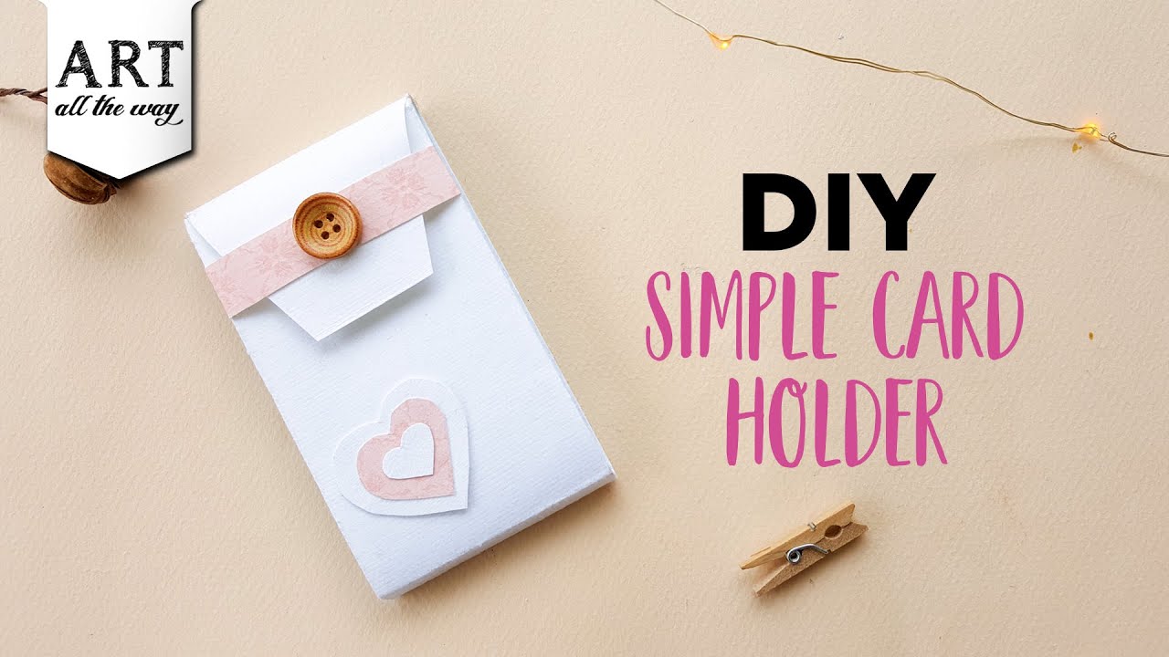 DIY Simple Card Holder | Paper Crafts Ideas | Card Organizer Ideas