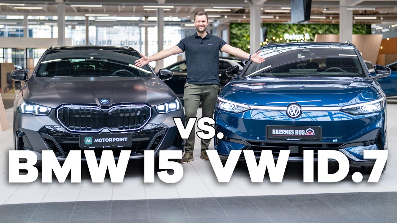 Sammenligning: VW ID.7 Tourer vs. BMW i5 Touring - to populære stationcars | Bilguiden
