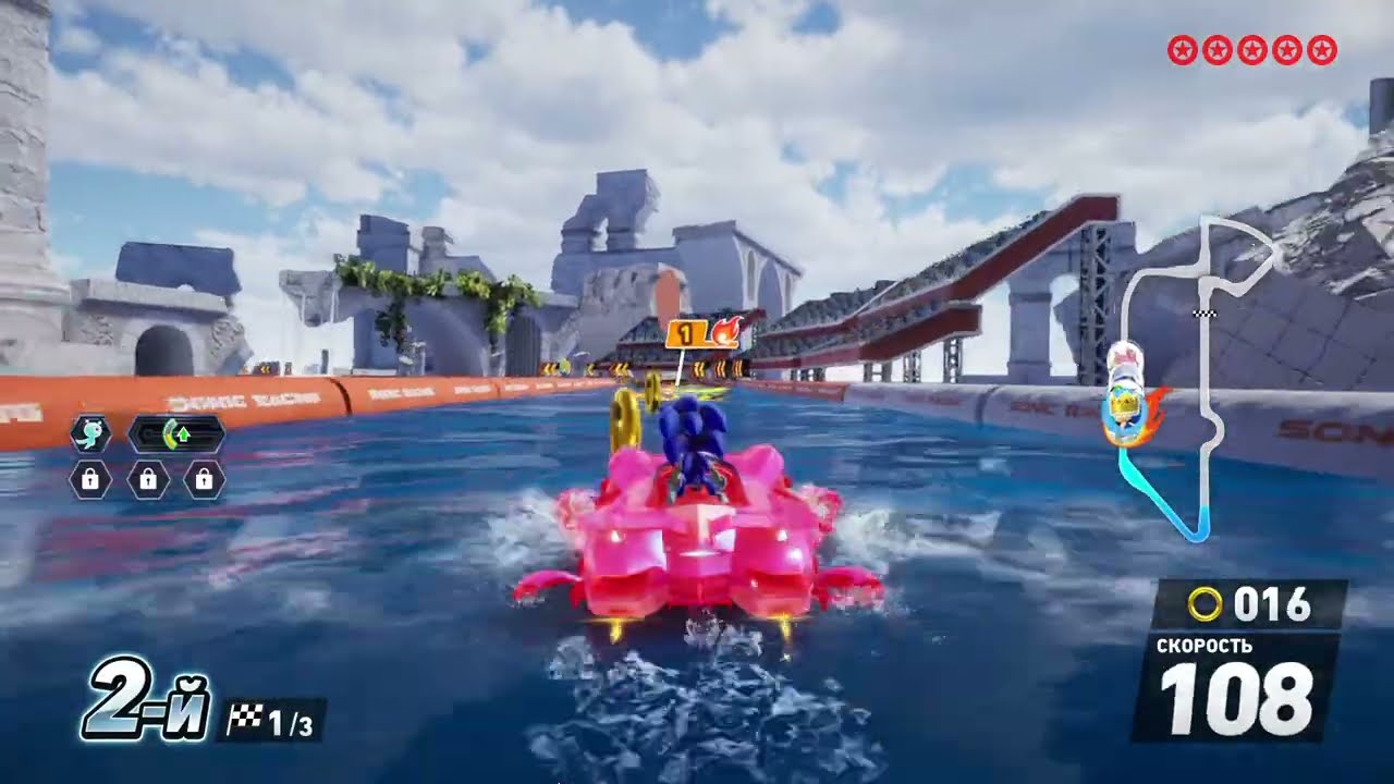 Прохождение игры Sonic Racing: CrossWorlds Часть 1