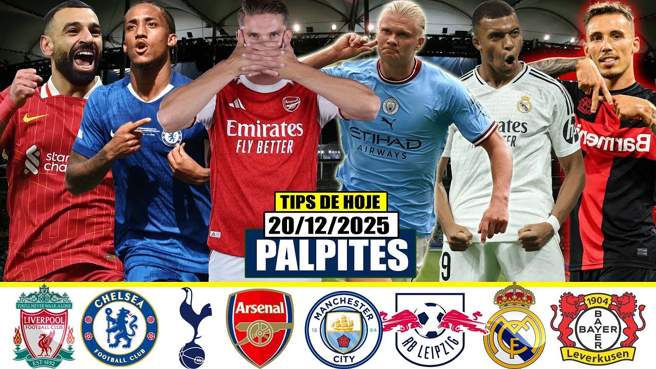 ✅🔥PALPITES FUTEBOL HOJE S&Aacute;BADO DIA 20 DE DEZEMBRO 2025 + DICA BILHETE PRONTO @AIRTONDICAS⚽✅