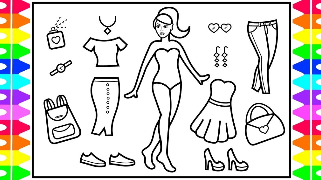 How to Draw Outfits Easy ♥︎ How to Color Outfits Step by Step Easy