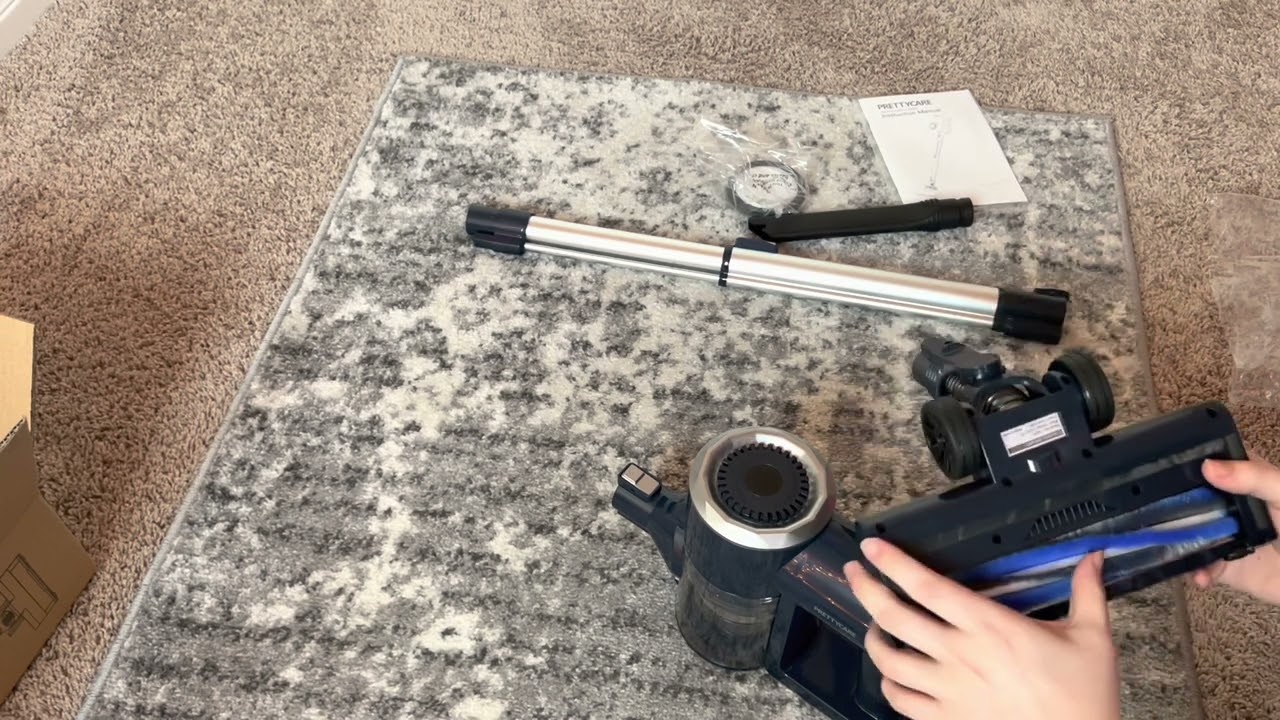 Prettycare W200 Cordless vacuum unboxing and pickup test 🧹 | First impressions