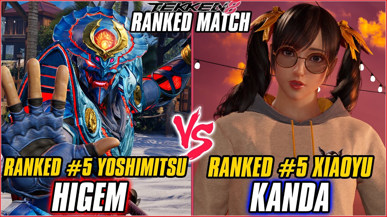 TEKKEN 8 ▰ HIGEM (#5 Ranked Yoshimitsu) vs KANDA (#5 Ranked Xiaoyu) ▰ T8 HIGH LEVEL GAMEPLAY