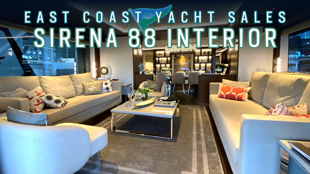 Sirena 88 detailed interior walkthrough: East Coast Yacht Sales