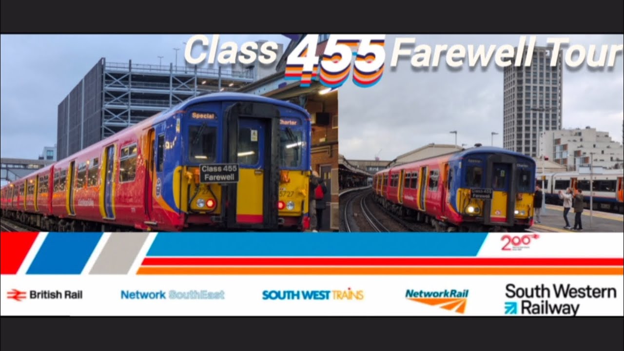 Class 455 Farewell Tour Chase across the SWR Network! 