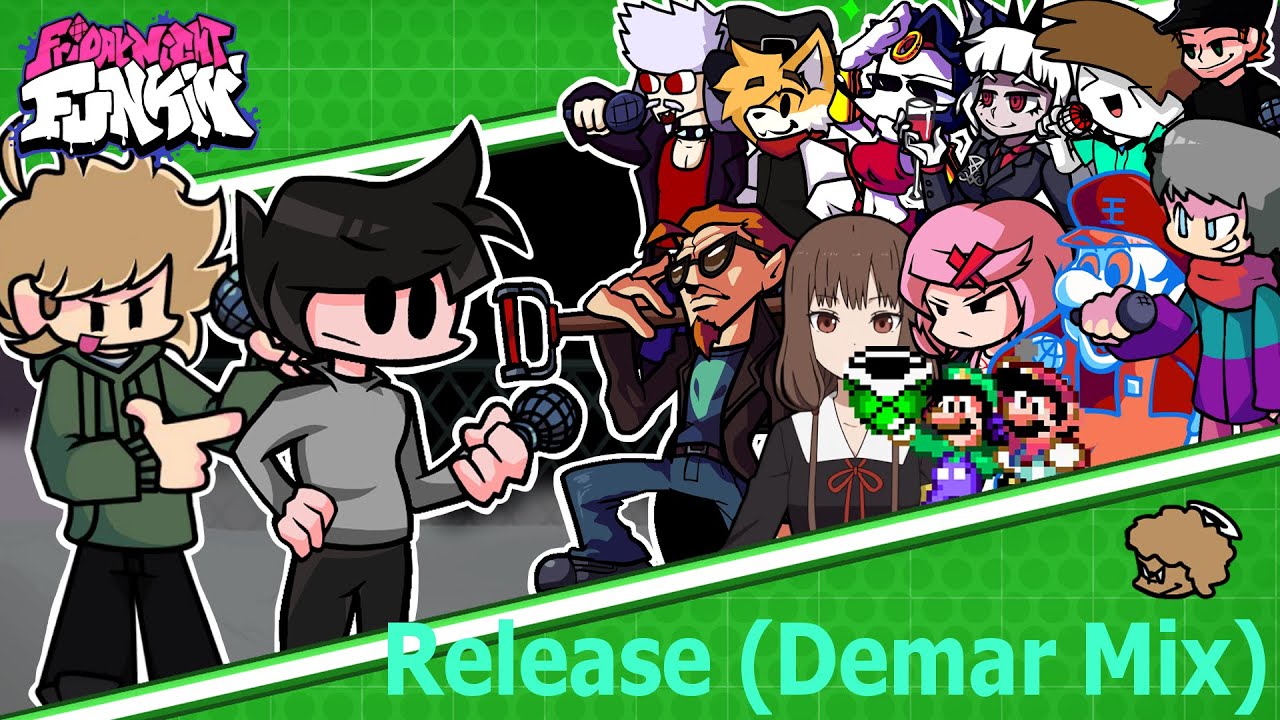 RELEASE (Demar-Mix) But Every Turn Different Character Sings 😼🎶 (FNF: Hazy River)