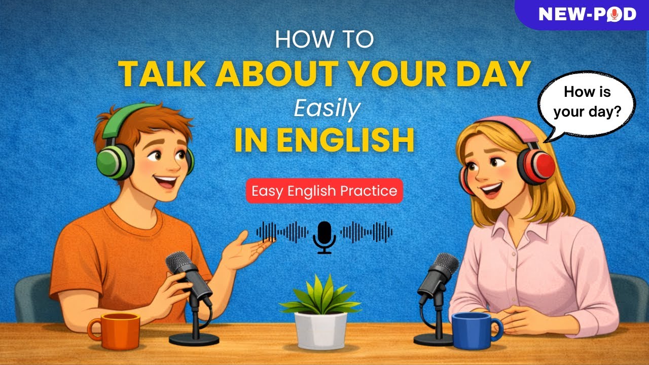English Podcast for Easy English Practice| Talk About Your Day in English | Easy Daily Conversation