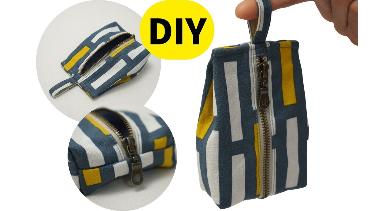 手工制作一个钥匙包/零钱包/耳机包 详细教程Craft a key bag   Headphone bag   Change purse