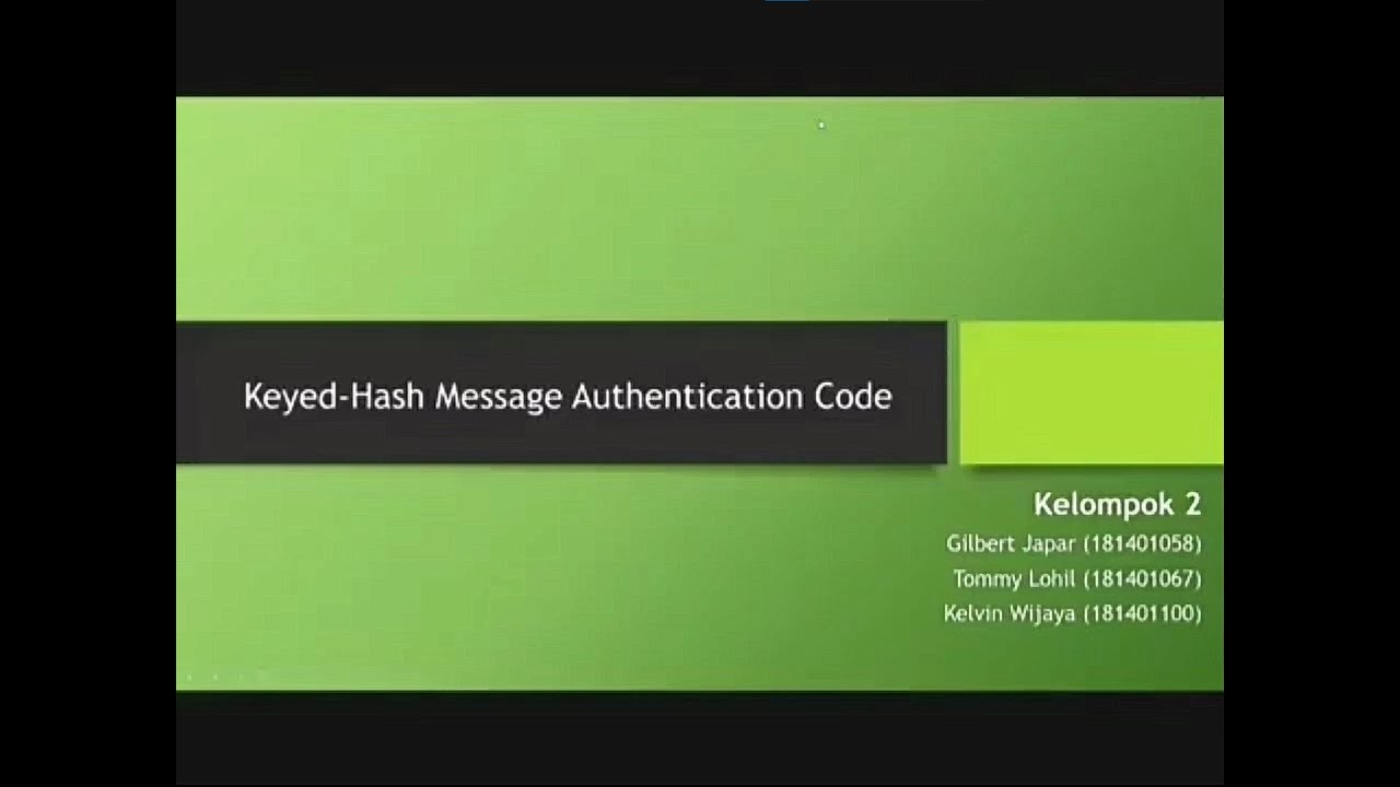 Project KSJ Kelompok 2 "Keyed-Hash Message Authentication Code (HMAC)"