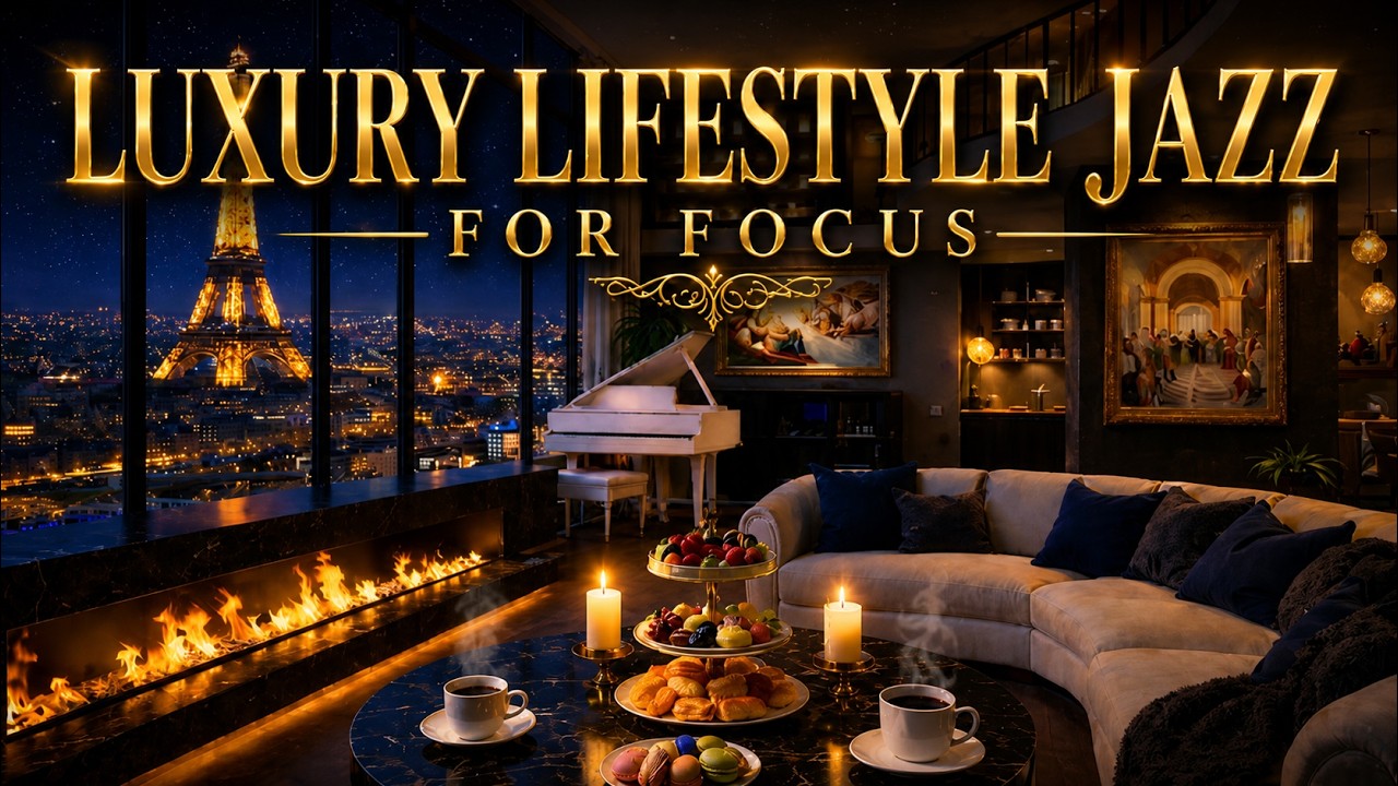 Smooth Saxophone & Piano Jazz ♥️ Paris Executive Lounge ☕