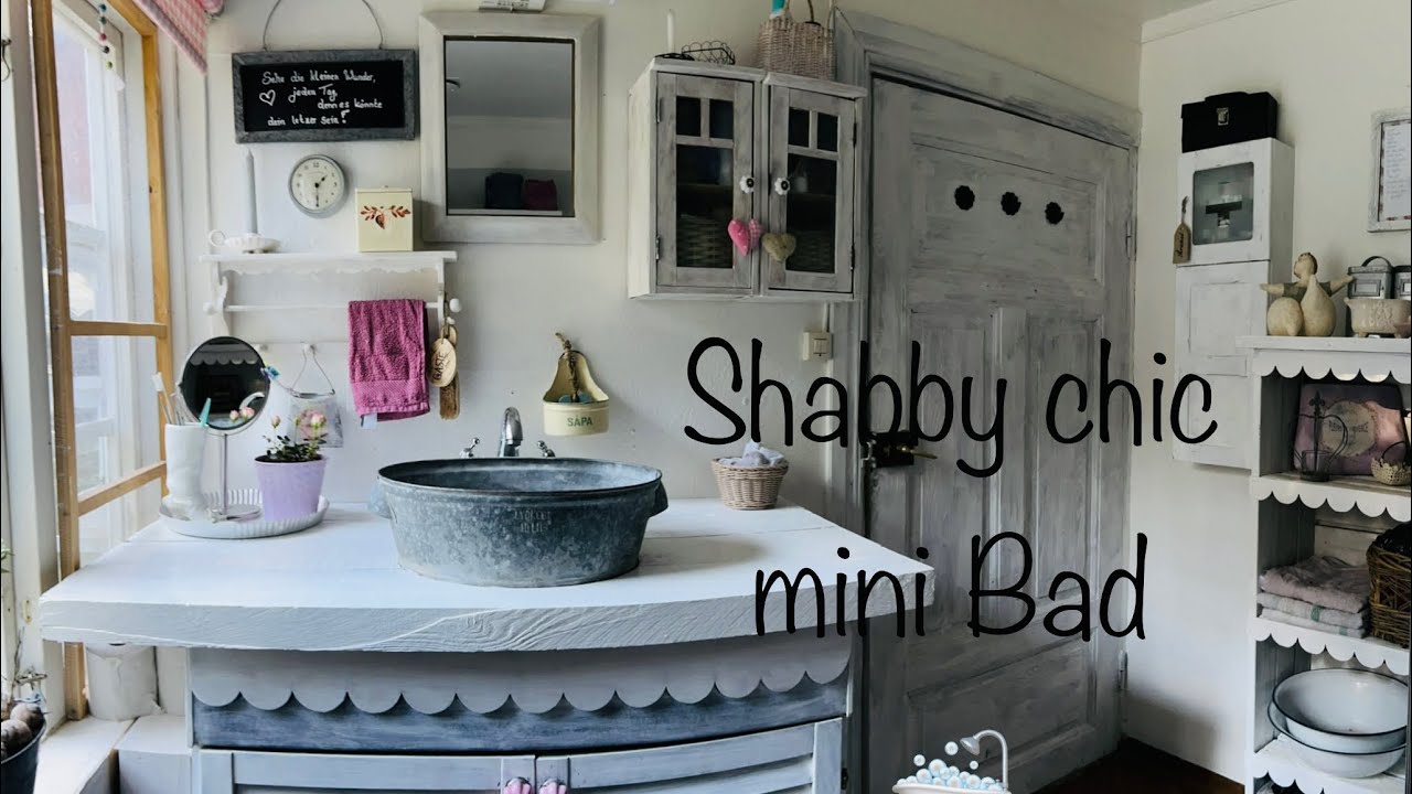 #56# DIY - Shabby Chic Badezimmer , auf ca.8 qm für wenig Geld ,Nachhaltig, Cottage Style 🛁