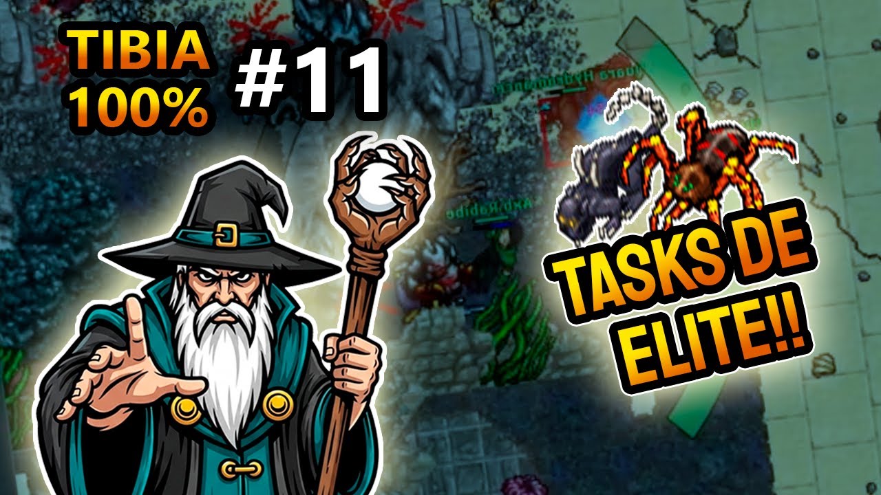 Tibia 100% #11 | NOVA ERA DE TASKS: Quara, GS e a Missão Impossível!