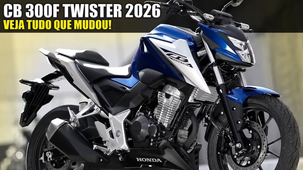 NOVA CB 300F TWISTER 2026 - LANÇAMENTO HONDA