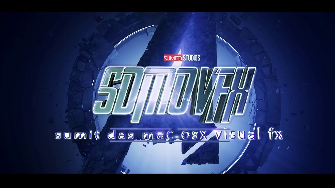 Avengers Endgame Themed Title of SDMOVFX - [C4D_Cinema_4D,After effects]