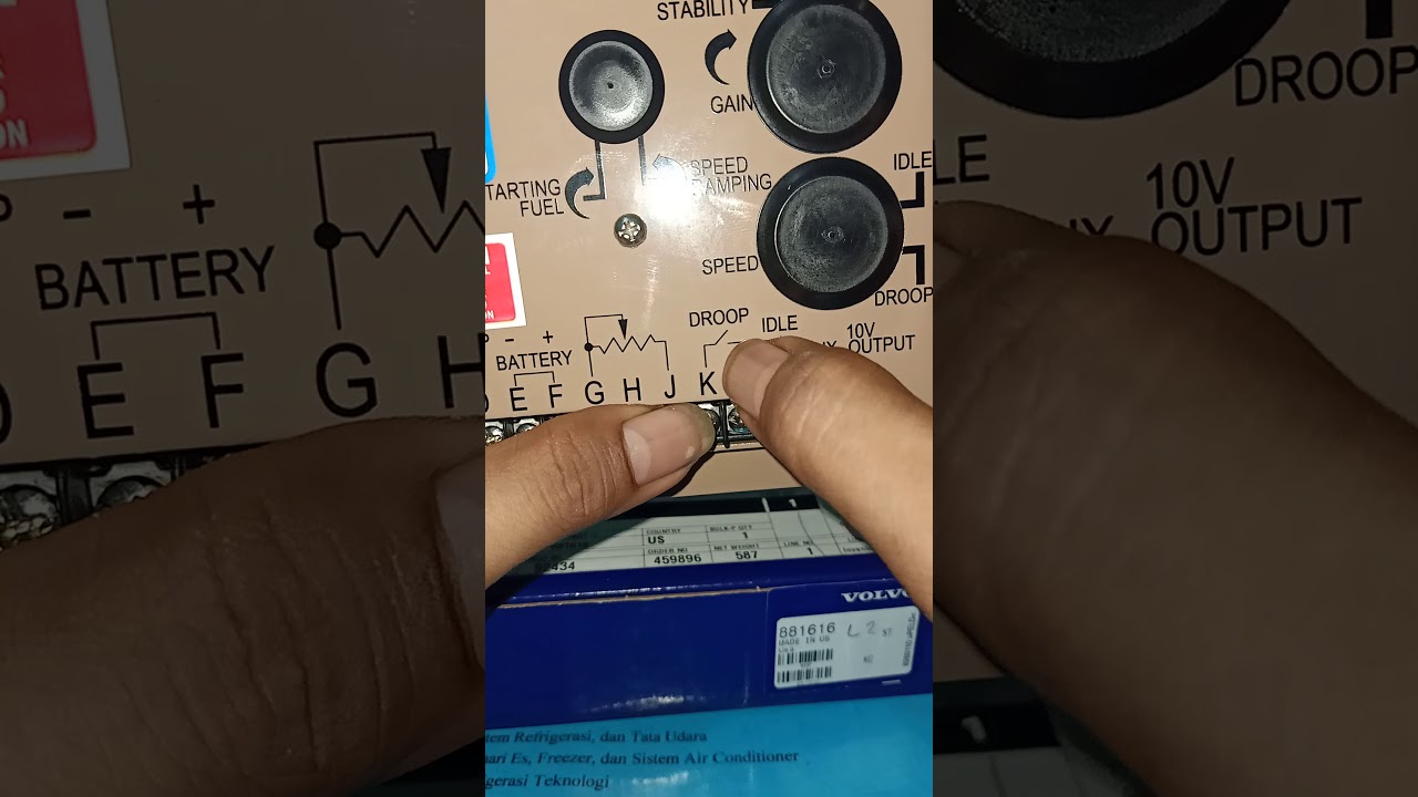 Fungsi Speed control pada genset