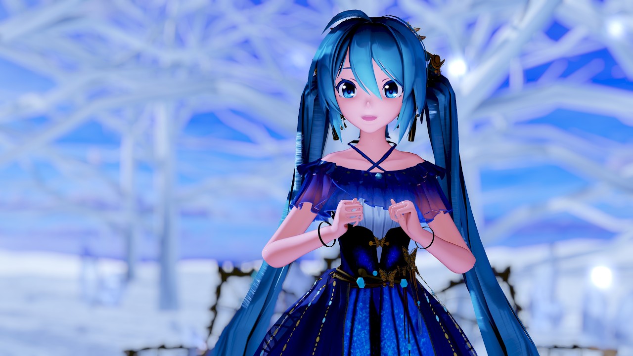 【MMD】『勾指起誓／ゆびきり』「初音ミク/Sour式改変Night Butterfly Miku」