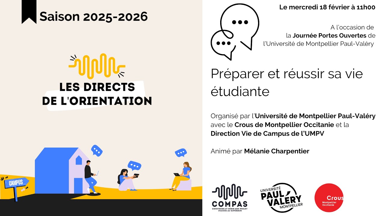 [Direct de l'orientation] - Préparer et réussir sa vie étudiante